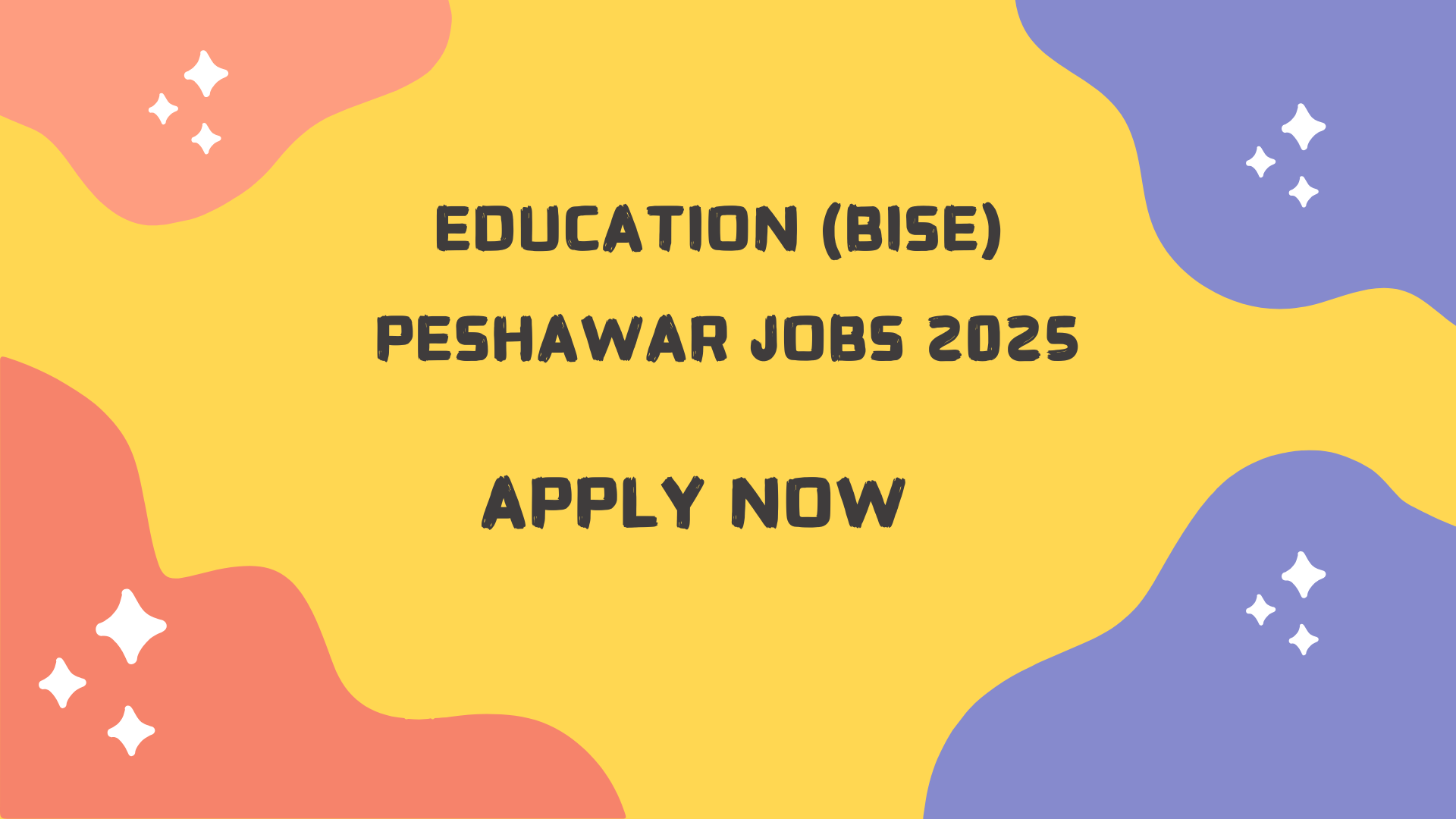 Education (BISE) Peshawar jobs 2025